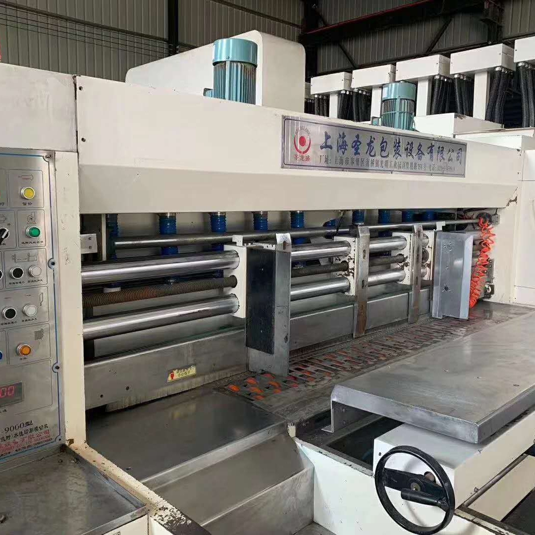 二手紙箱機(jī)械設(shè)備 上海圣龍1224高清四色印刷模切機(jī)解析